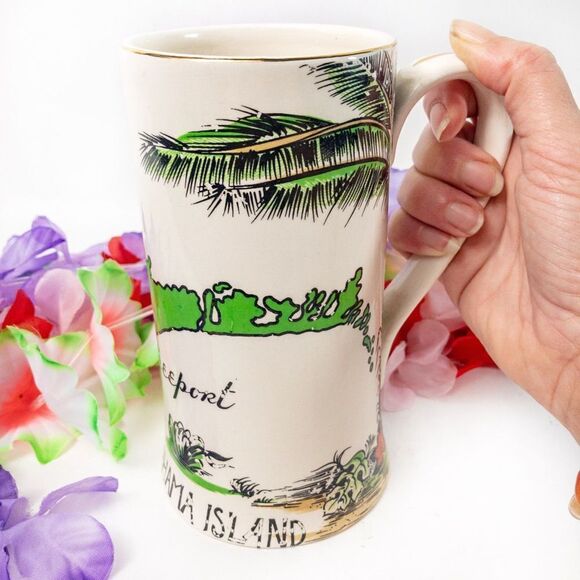 Vintage Grand Bahama Island Ceramic Mug Stein Souvenir Collectible - Picture 2 of 9